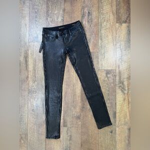 Genetic Denim “The Shane” Black Ritz Sequin Jeans Nordstrom NWT Size 25